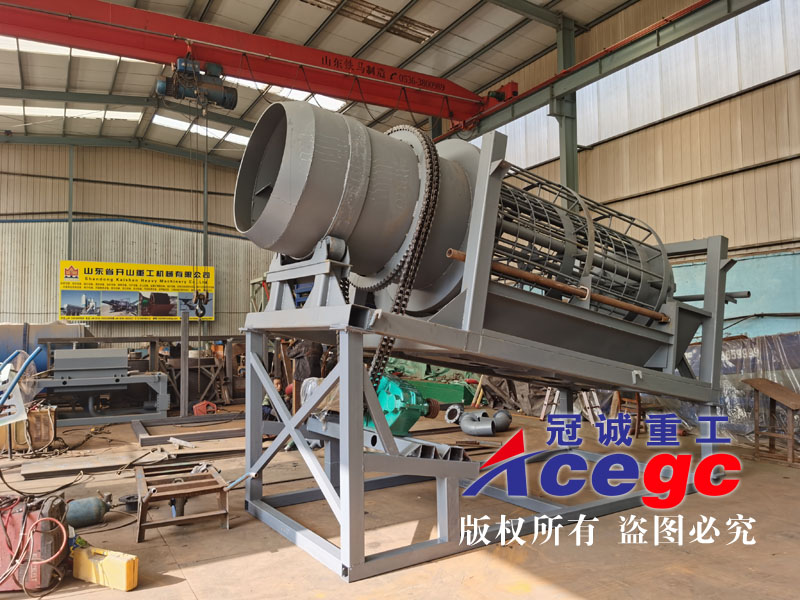 新型攪拌滾筒洗石機(jī) 新型攪拌滾筒洗石機(jī)